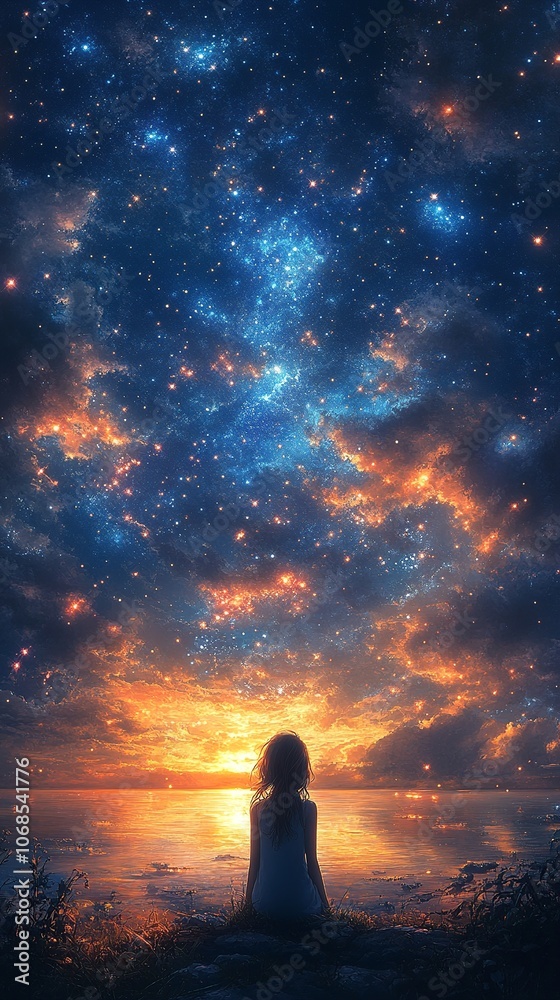 Enhance your mobile with starry night wallpaper Enhance your mobile with starry night wallpaper