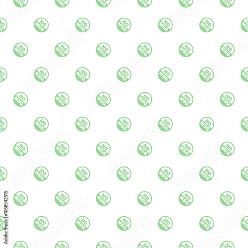 MSG free sign pattern seamless isolated on white background