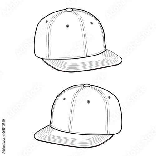 Baseball cap vector illustration

