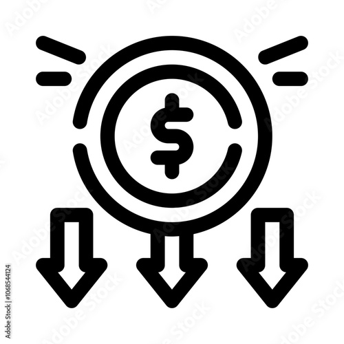 Savings line icon