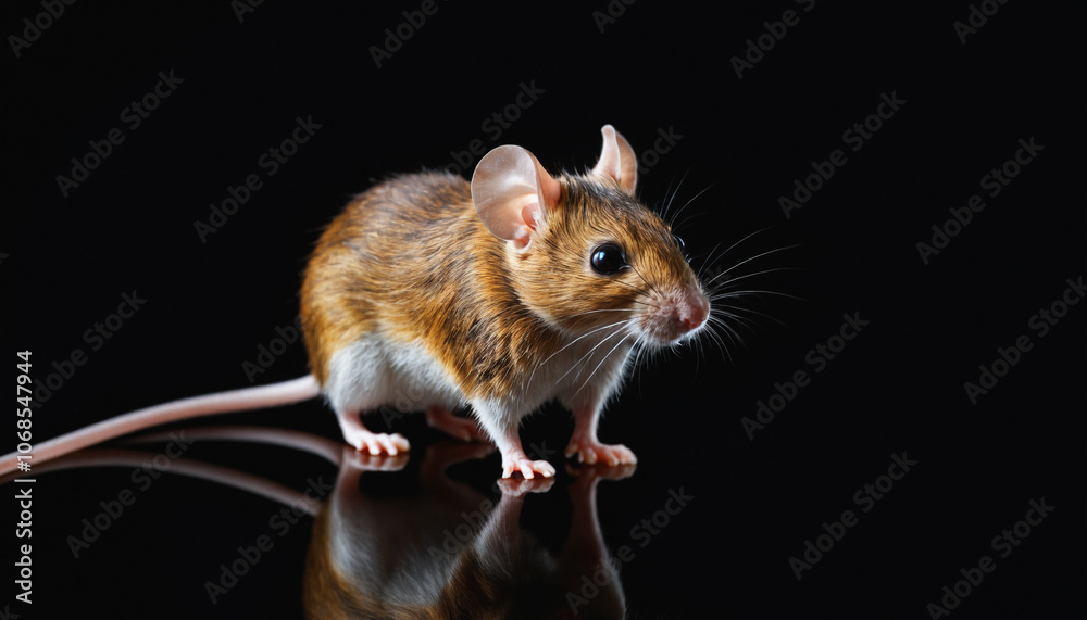 mouse, perfect lighting, spot light with dark background mouse, perfect lighting, spot light with dark background