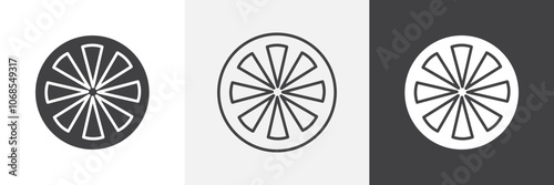 Grapefruit icon set. vector illustration.