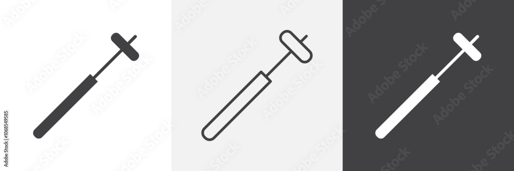 Reflex hammer icon set. vector illustration. Reflex hammer icon set. vector illustration.