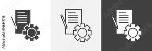 Compile icon set. vector illustration.
