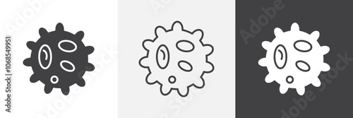 White blood cell icon set. vector illustration.