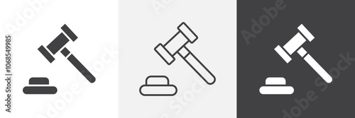 Auction icon set. vector illustration.