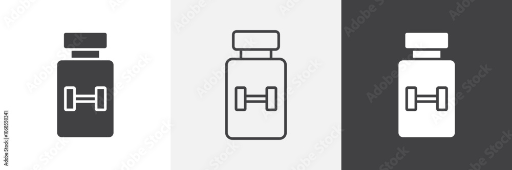 Fitness supplement icon set. vector illustration. Fitness supplement icon set. vector illustration.