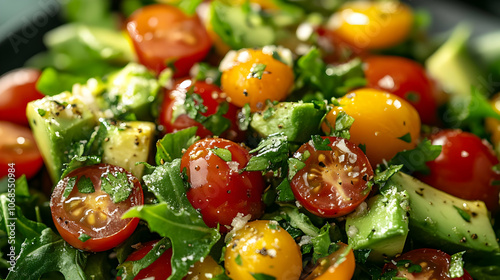 Photo - Fresh Avocado, Tomato, and Arugula Salad