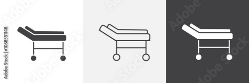 Stretcher icon set. vector illustration.
