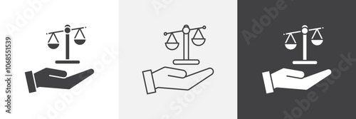 Ethics icon vector set for ui designs