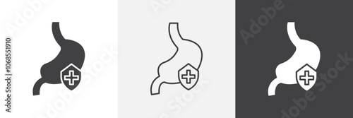 Good digestion icon set. vector illustration.