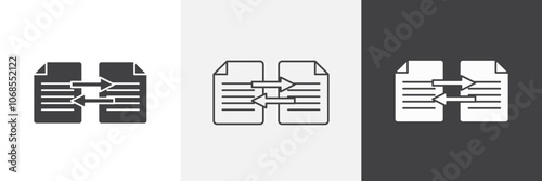 Compare icon set. vector illustration.
