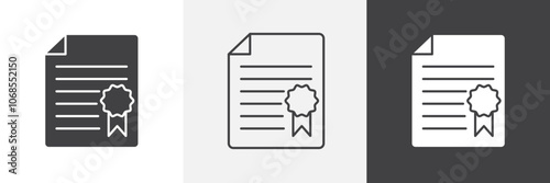 Declarations icon set. vector illustration.