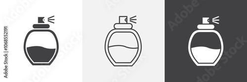 Parfum icon set. vector illustration.