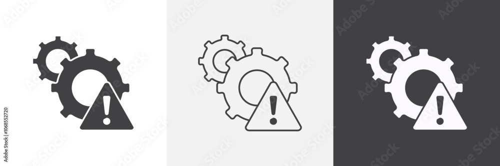 Failure icon set. vector illustration. Failure icon set. vector illustration.