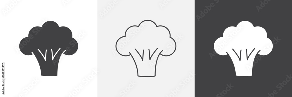 Broccoli icon set. vector illustration. Broccoli icon set. vector illustration.