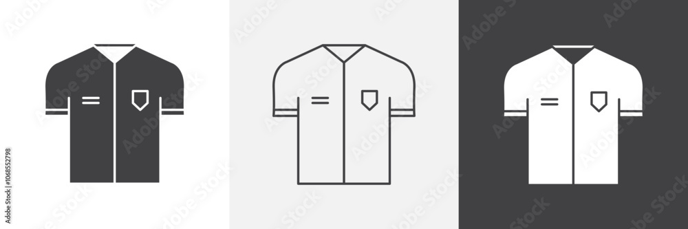 Soccer jersey icon set. vector illustration. Soccer jersey icon set. vector illustration.