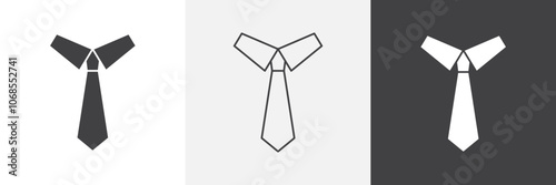 Tie icon set. vector illustration.