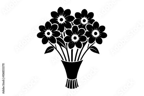 Bouquet of Flowers | isolated vector illustration on white background