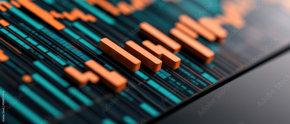 Economic policy adjustments visualized on a digital interface, showcasing their effects on financial markets and economic trends Economic policy adjustments visualized on a digital interface, showcasing their effects on financial markets and economic trends