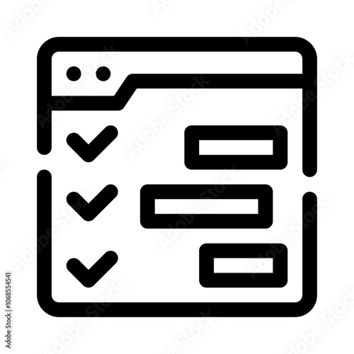 Gantt Chart line icon
