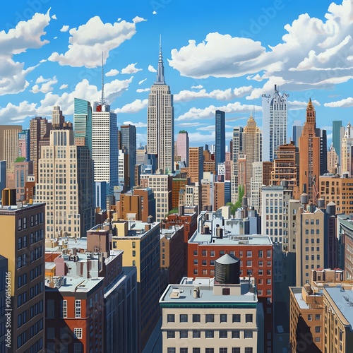 a boy stands on a rock overlooking a city with the city in the background.