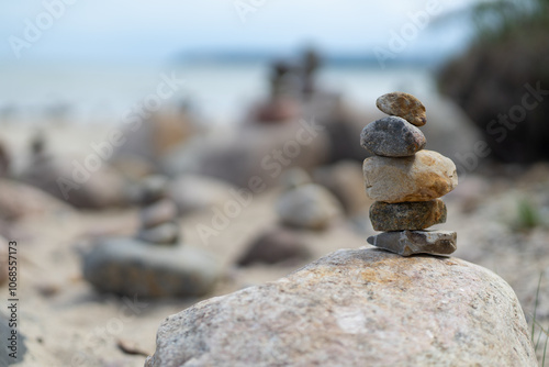 Photography statue on the beach