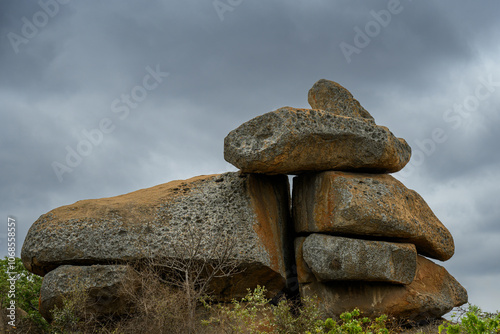 Famous balancing rorks at Chiremba (Epworth), Harare, Zimbabwe photo