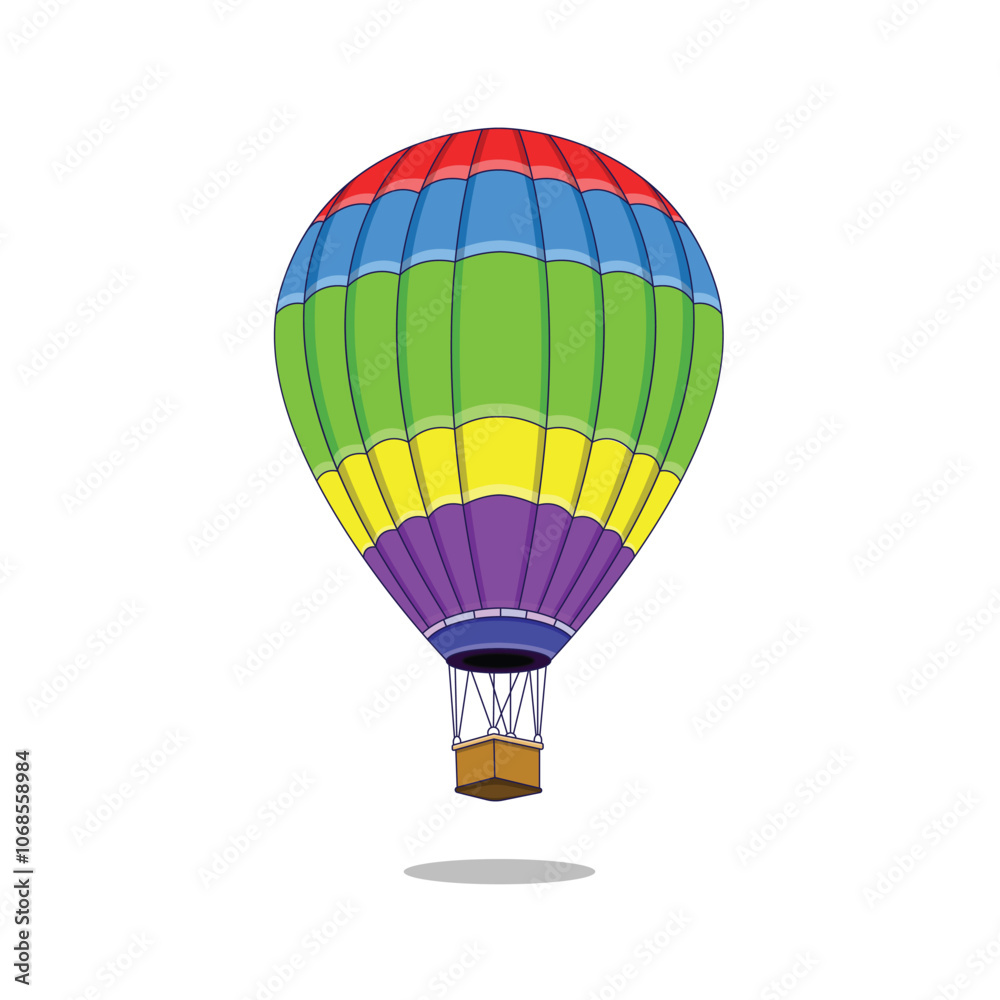 Fototapeta premium Hot Air Balloon Illustration