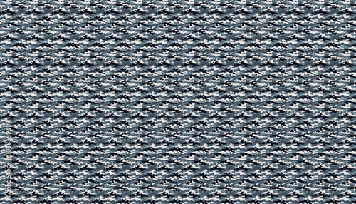 Seamless blue tones camouflage fabric pattern . Perfect for military fashion and textile design.