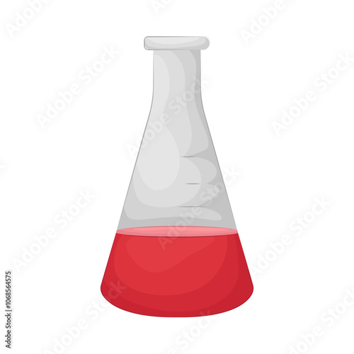 Illustration of lab flask 