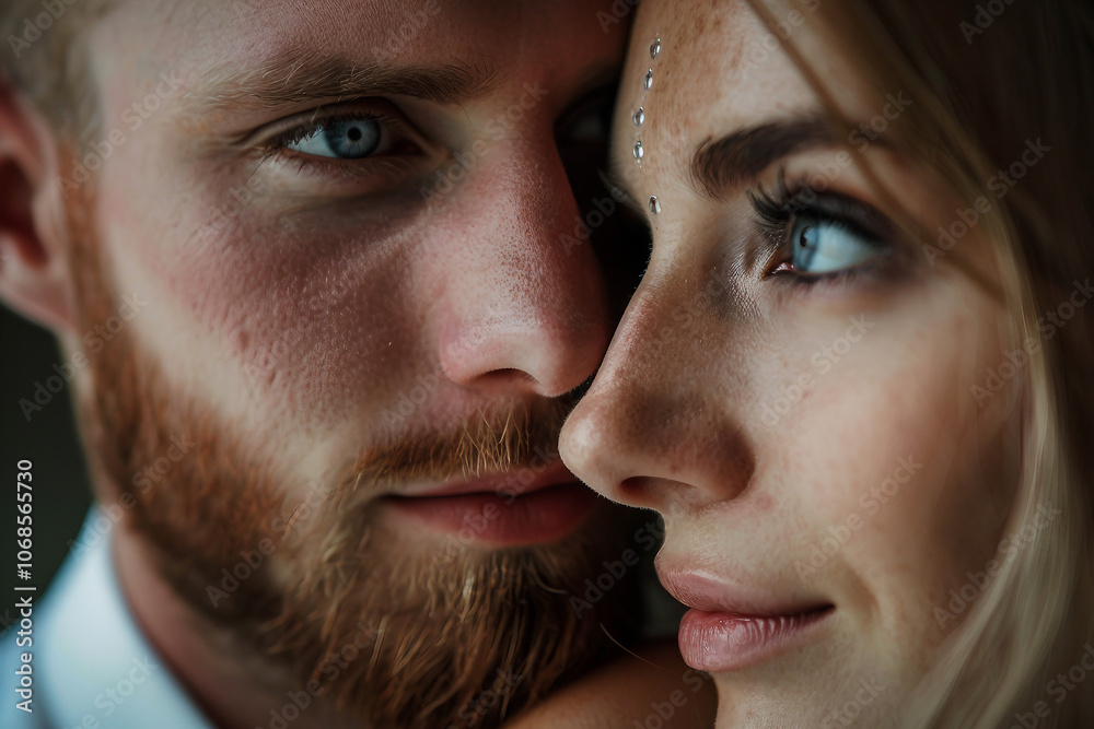 Romantic Wedding Day Portrait of Loving Couple Embracing Floral Bouquets decorated place church, Generative AI Romantic Wedding Day Portrait of Loving Couple Embracing Floral Bouquets decorated place church, Generative AI