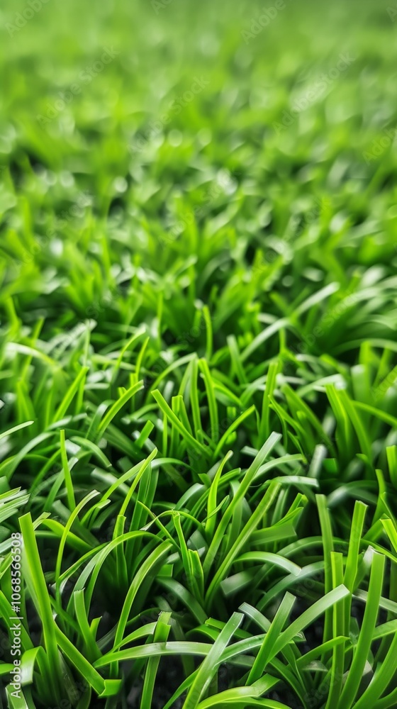 Close-up of artificial grass, resembling real turf with diverse green tones and textures. Illuminated by sunlight, evoking spring rejuvenation. Close-up of artificial grass, resembling real turf with diverse green tones and textures. Illuminated by sunlight, evoking spring rejuvenation.