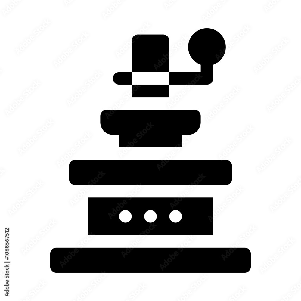 Coffee Grinder glyph icon Coffee Grinder glyph icon