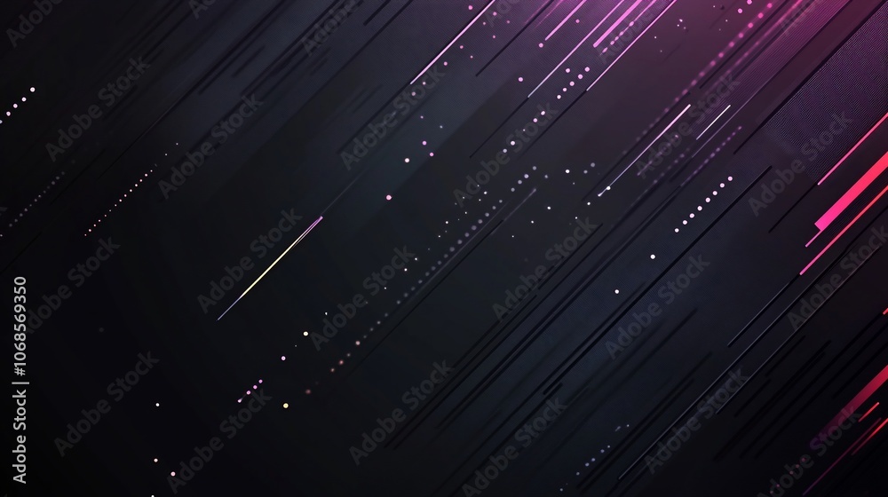 Abstract background with diagonal lines in dark purple, pink and black colors with a subtle sparkle effect. Abstract background with diagonal lines in dark purple, pink and black colors with a subtle sparkle effect.