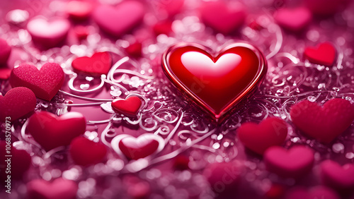 Valentine's day background, Valentine's day wallpaper, Happy Valentine's day, Valentine's day jewel, Valentine's day jewel present gift, ai generated
