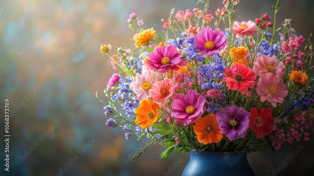 fine art still life arrangement featuring an exquisite collection of colorful flowers, capturing the beauty and elegance of nature in a soft, harmonious composition fine art still life arrangement featuring an exquisite collection of colorful flowers, capturing the beauty and elegance of nature in a soft, harmonious composition
