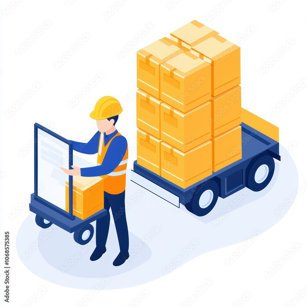 Warehouse manager using AI-powered analytics for stock prediction and replenishment efficiency modern inventory management system