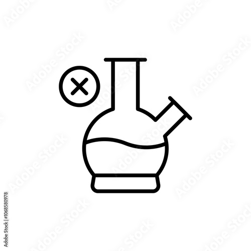 Drug addiction outline icons, minimalist vector illustration ,simple transparent graphic element .Isolated on white background