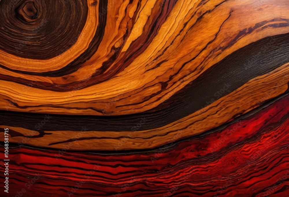 close showcasing intricate vibrant grain patterns natural wood texture detailing, surface, design, colors, macro, organic, timber, furniture, rustic, light