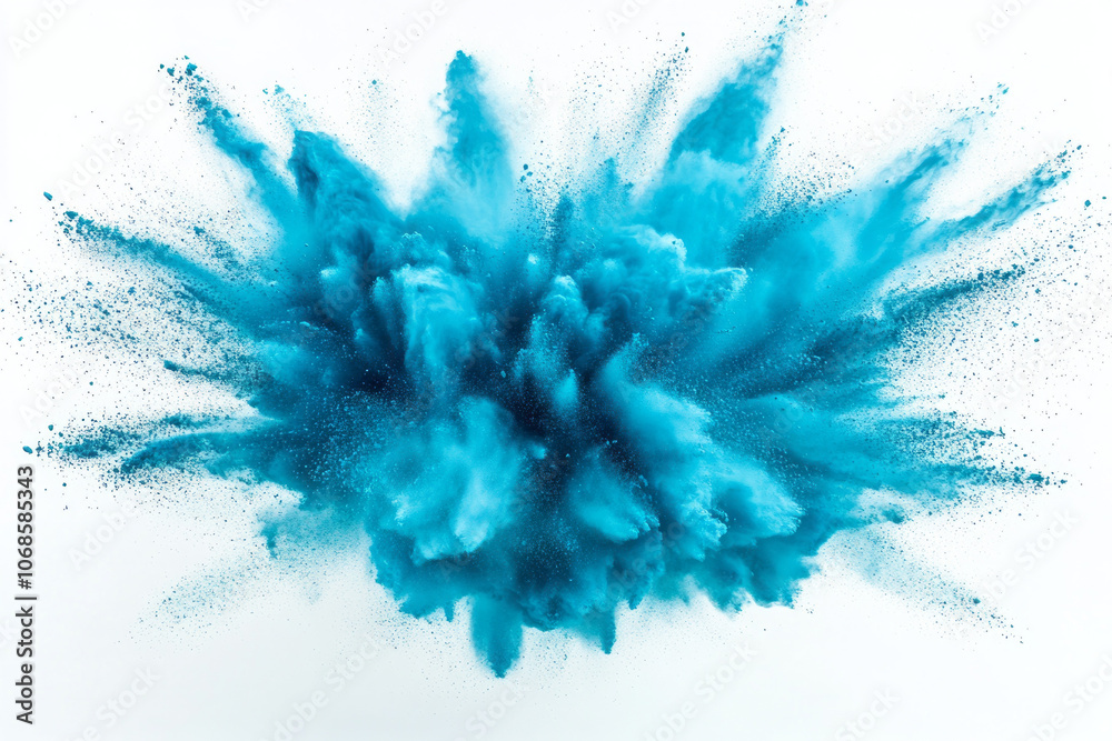 Captivating Blue Powder Explosions: Exploring the Beauty of Colorful Effects in Art and Photography