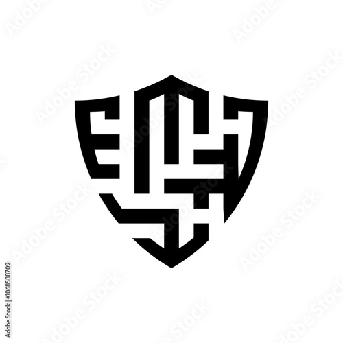 emd letter logo monogram