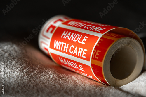 Fragile Handle With Care Sticker roll