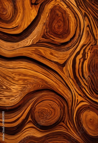 Wallpaper Mural elevated close view detailed intricate wood grain patterns showcasing natural texture beauty, design, craft, art, surface, craftsmanship, relief, timber Torontodigital.ca
