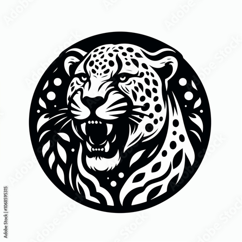 leopard logo illustration