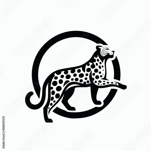 leopard logo illustration