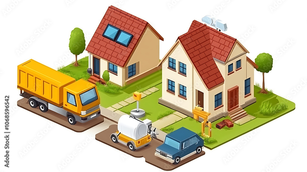 Net zero, emissions, and technology, high-tech workspace with emission-reducing devices, energy-saving equipment and net zero emission-focused tools 
