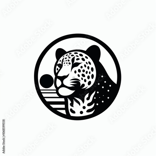 leopard logo illustration