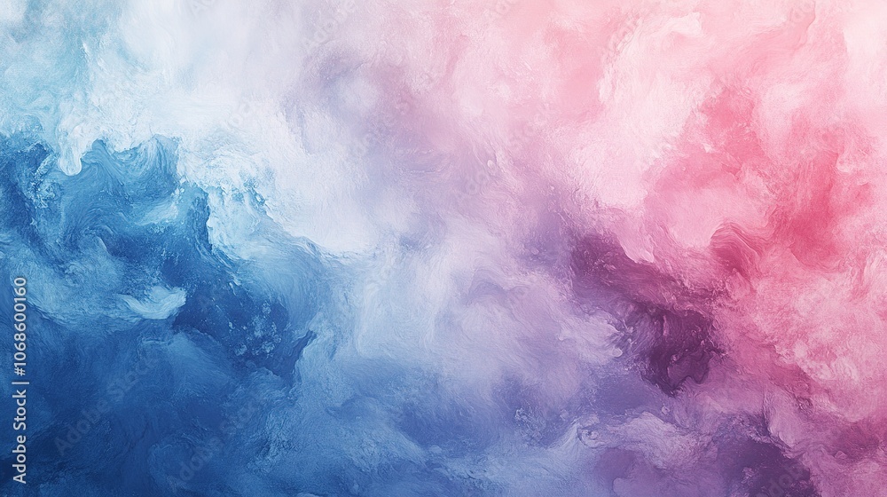 Fototapeta premium Soft blue to pink gradient cloud texture
