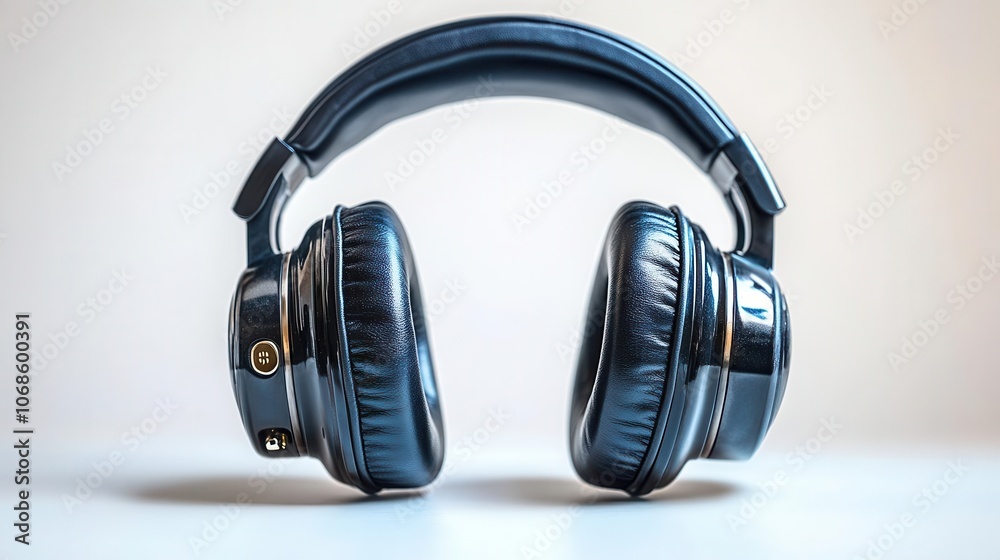 headphones designed for an immersive music experience, showcased against a pristine white background, emphasizing sleek design and modern technology in audio equipment headphones designed for an immersive music experience, showcased against a pristine white background, emphasizing sleek design and modern technology in audio equipment